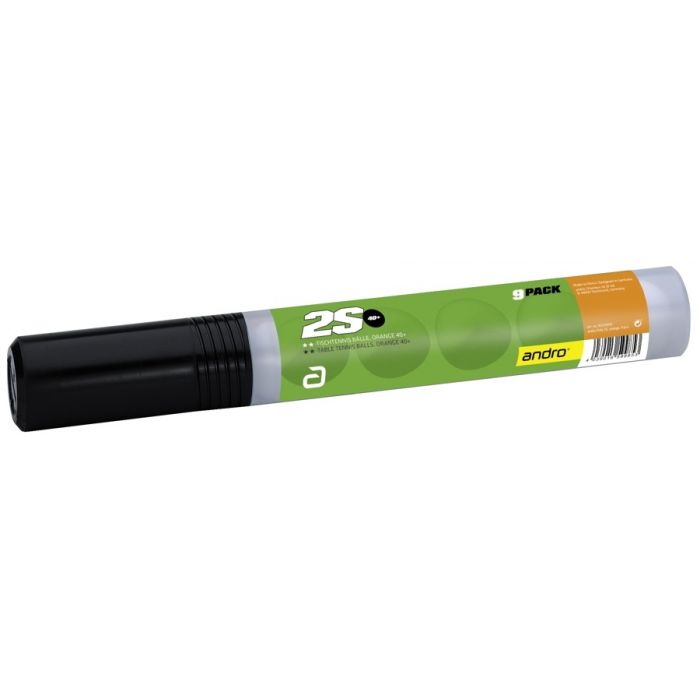 Tube of 9 POLY 2S** training balls 40+ ANDRO