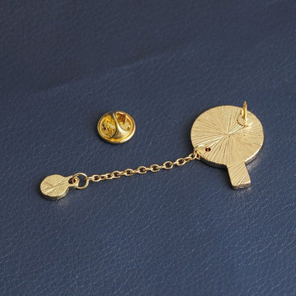 Table tennis brooch / pins