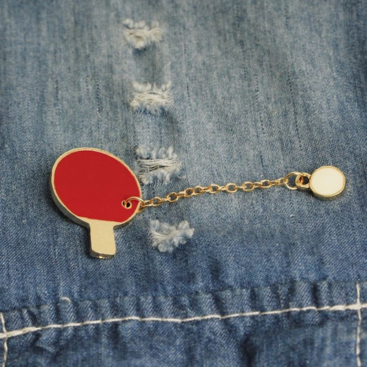 Table tennis brooch / pins